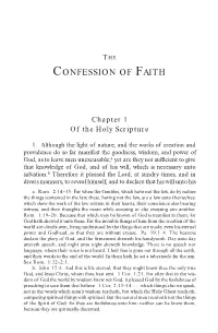 Westminster Confession of Faith with Scripture Proofs