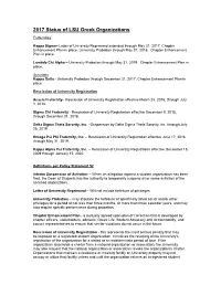 2010 LSU Greek Organization Status