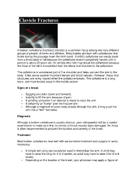 Clavicle Fractures