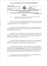Draft Seniority List of Superintendents As on 31-12-2019