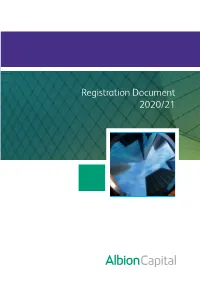 Registration Document 2020/21