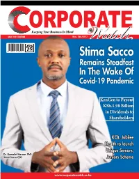 Stima Sacco Remains Steadfast in the Wake Of