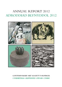 Annual Report 2012 Adroddiad Blynyddol 2012