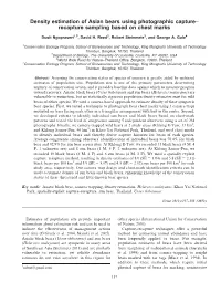 Density Estimation of Asian Bears Using Photographic Capture– Recapture Sampling Based on Chest Marks