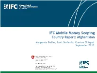 IFC Mobile Money Scoping