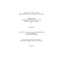 Infrastructures of Property and Debt: Making Affordable Housing, Race and Place in Johannesburg