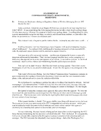 Statement of Commissioner Jessica Rosenworcel, Dissenting