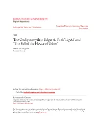 The Oedipus Myth in Edgar A. Poe's "Ligeia" and "The Fall of the House of Usher"