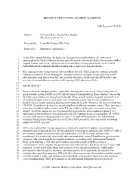 Universal Basic Income Pilot Studies: CMS Report 3 |