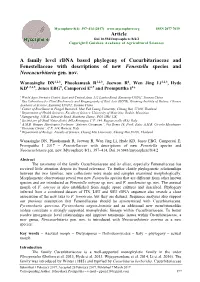 A Family Level Rdna Based Phylogeny of Cucurbitariaceae and Fenestellaceae with Descriptions of New Fenestella Species and Neocucurbitaria Gen