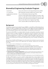 Biomedical Engineering Graduate Program