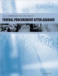 Federal Procurement After Adarand