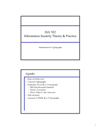 ISA 562 Information Security Theory & Practice