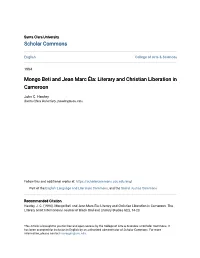 Mongo Beti and Jean Marc Ã›La: Literary and Christian Liberation In