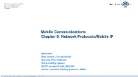 Network Protocols/Mobile IP