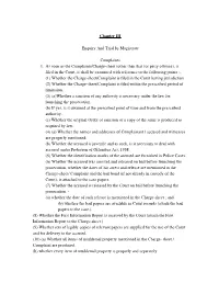 Chapter III Enquiry and Trial by Magistrate Complaints 1. As Soon