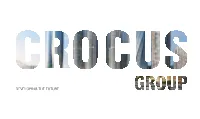 Crocus Group Developing the Future