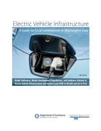 Electric Vehicle Infrastructure: a Guide for Local Governments In