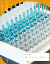 ELISA Technical Guide Table of Contents