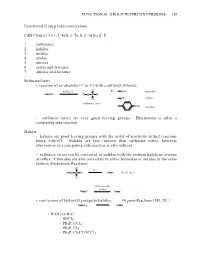 Functional Group Interconversions 119