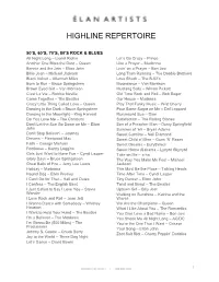 Highline Repertoire