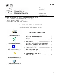 Information Note for Participants