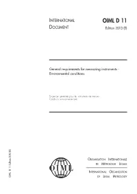 OIML D 11 DOCUMENT Edition 2013 (E)