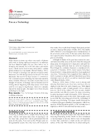 Pen As a Technology