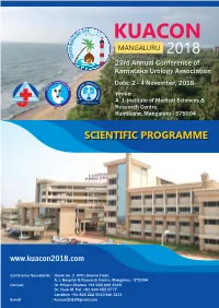 Scientific Program KUACON 2018