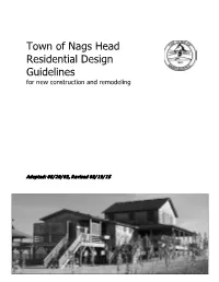 Town of Nags Head Residential Design Guidelines Table of Contents