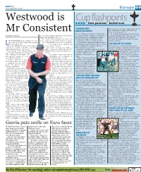 Westwood Is Mr Consistent