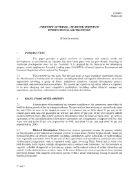 02/08/07 Overview of Trends and Developments In