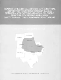 Analysis of Regional Aquifers in the Central Midwest Of