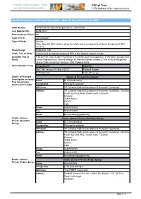 CTRI Trial Data