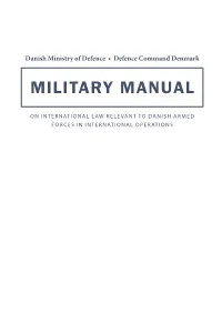 Denmark, Military Manual on International Law Relevant To