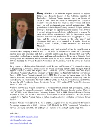 Harry Atwater Is the Howard Hughes Professor of Applied Physics and Materials Science at the California Institute of Technology