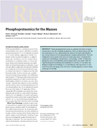 Phosphoproteomics for the Masses