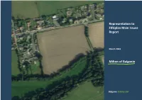 Representation to Fifeplan Main Issues Report Milton of Balgonie