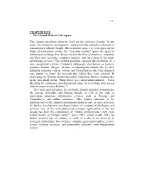 CHAPTER FIVE the Virtual Body in Cyberspace