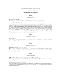 Lecture 5 the Birth of the Hoplite I