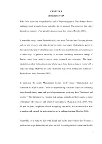 1 CHAPTER 1 INTRODUCTION Risks from Dams Are Low-Probability And
