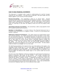 How to Read Financial Statements Guide