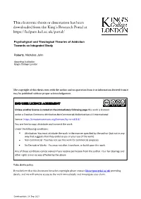 This Electronic Thesis Or Dissertation Has Been Downloaded from the King’S Research Portal At