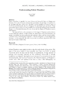 Understanding Edwin Thumboo1