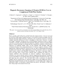 2012: Magnetic Resonance Imaging of Chemical EOR in Core To