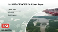 2018 USACE GOES DCS User Report
