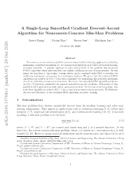 A Single-Loop Smoothed Gradient Descent-Ascent Algorithm