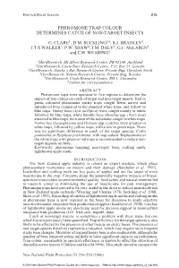 Pheromone Trap Colour Determines Catch of Non-Target Insects