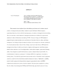 THE UNDEREXPLOITED FRONTIER of BUSINESS INTELLIGENCE I