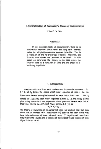 11 Generalization of Redington's Theory of Immunization